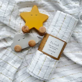 Organic Cotton Baby Swaddle | Starry Nights
