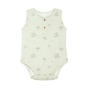 Organic Sleeveless Onesies For Babies - Bacca Mint