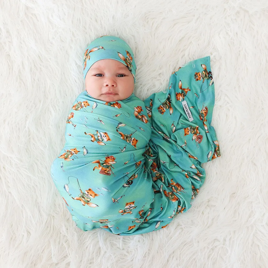 Posh Peanut Infant Swaddle and Beanie Set - Arlo