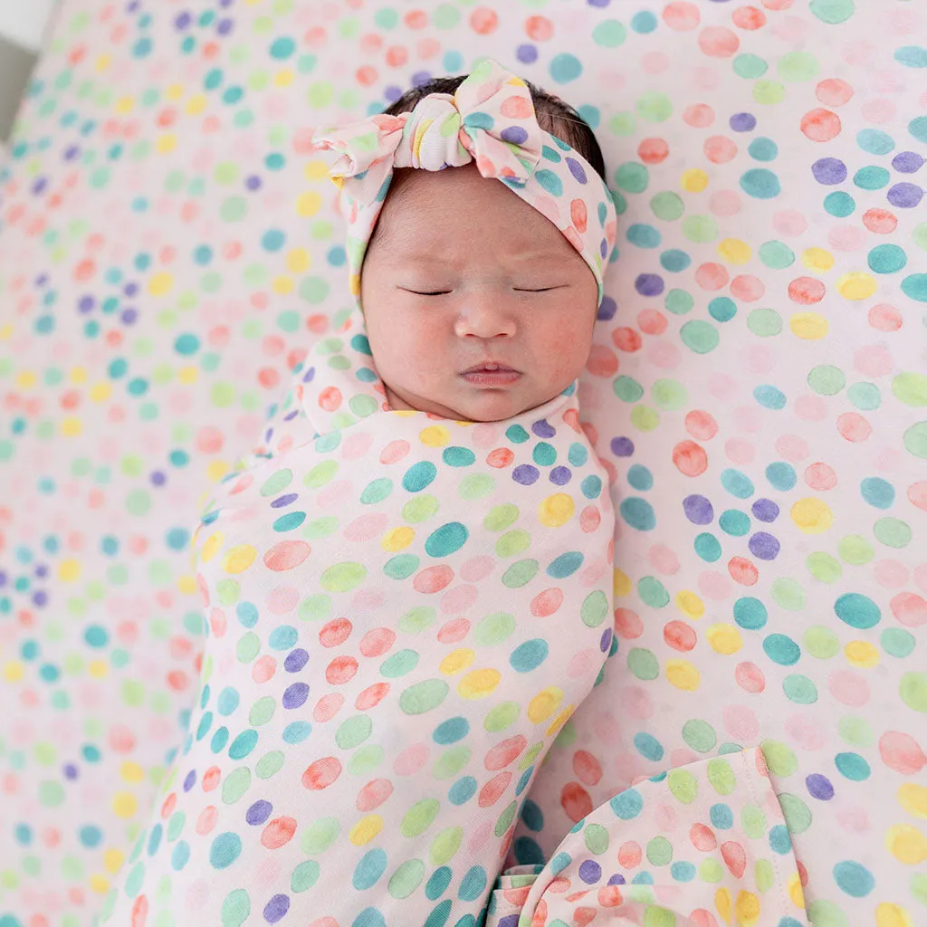 Posh Peanut Infant Swaddle and Headwrap Set - Estelle