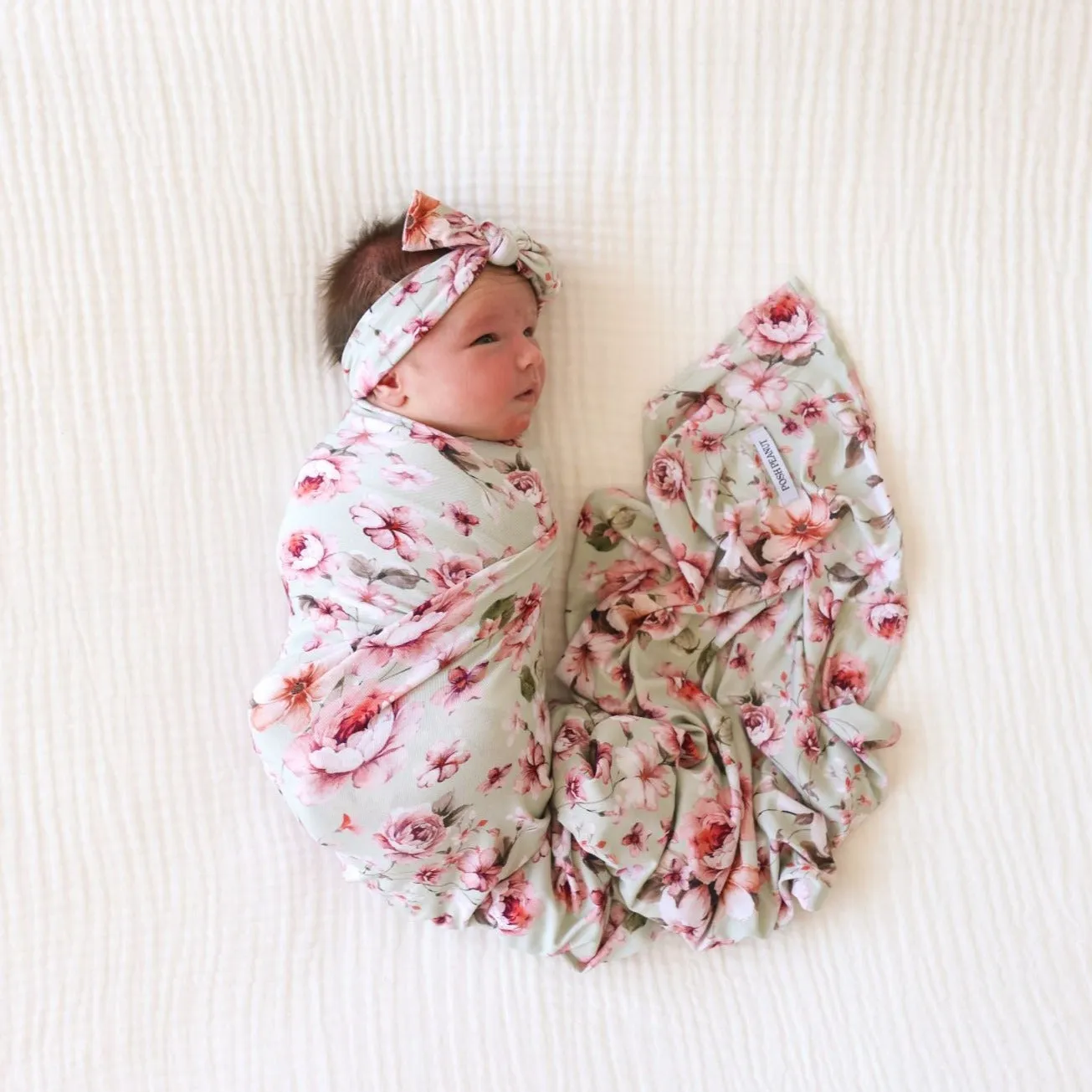 Posh Peanut Millicent Swaddle & Headwrap Set