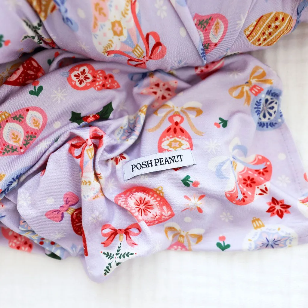 Posh Peanut Swaddle & Headwrap Set - Holly