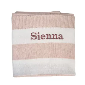 Pre Personalised Knitted Baby Blankets