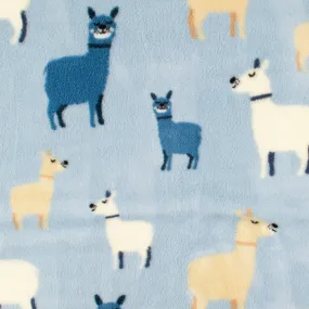 Printed Fleece - CORAL - 008 - Blue