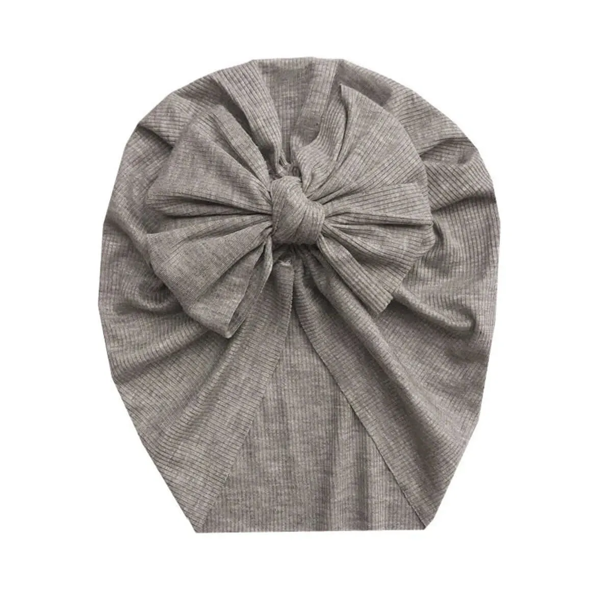 Ribbed Baby Bow Turban