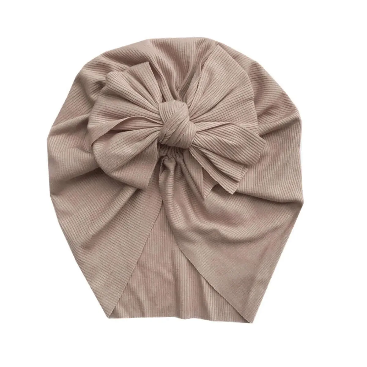 Ribbed Baby Bow Turban
