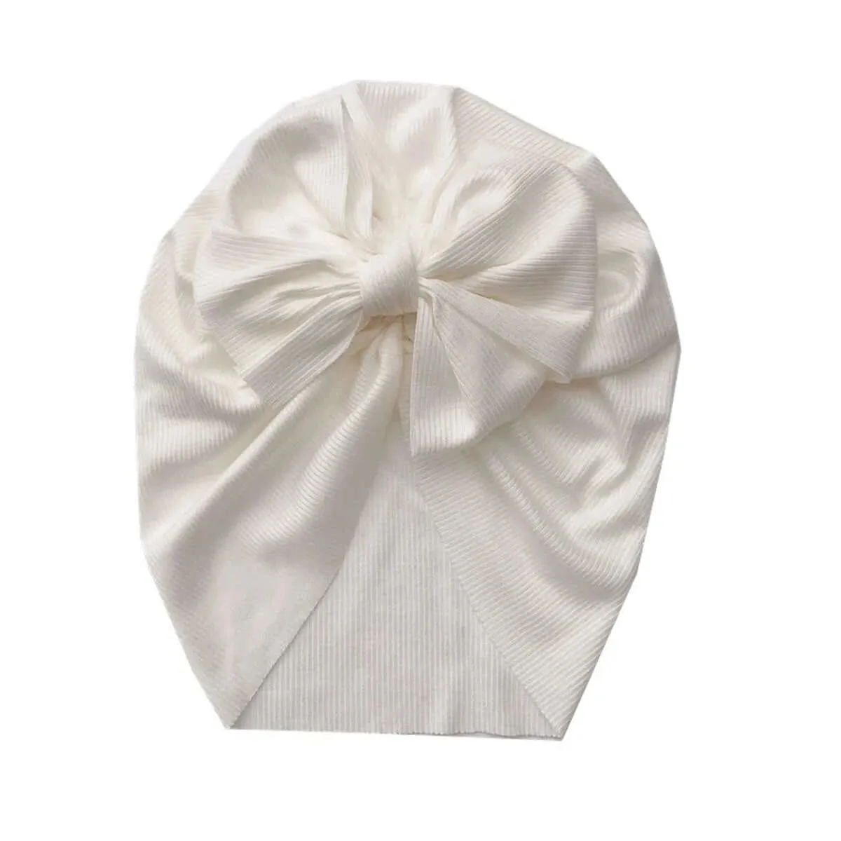 Ribbed Baby Bow Turban