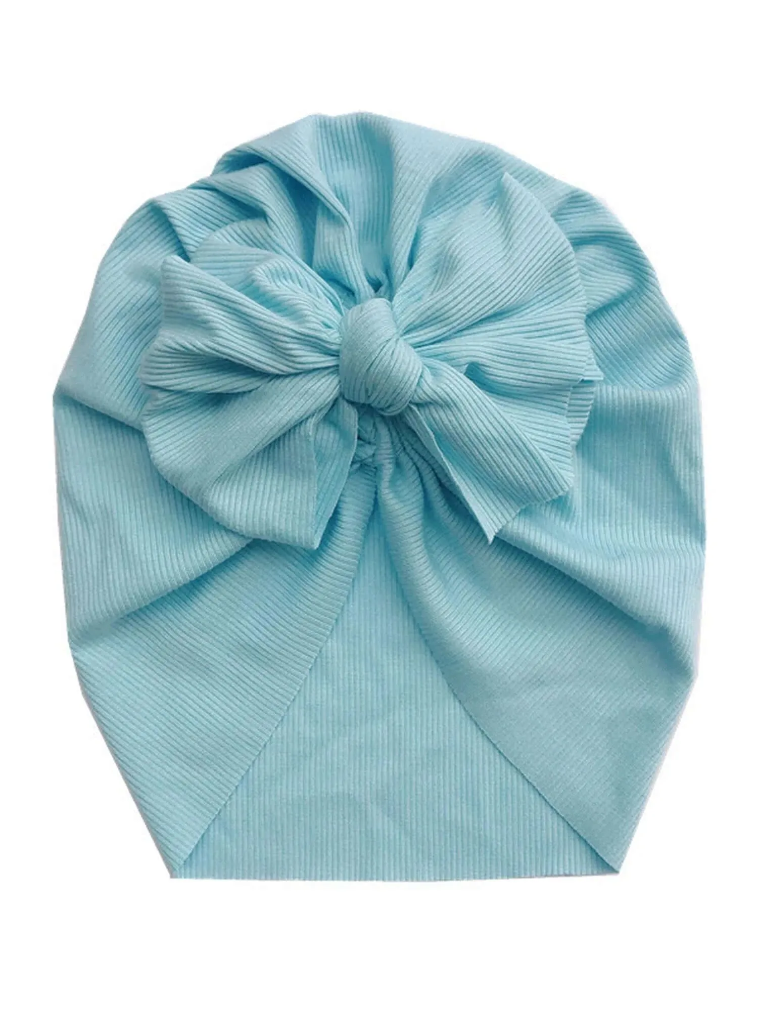 Ribbed Baby Bow Turban