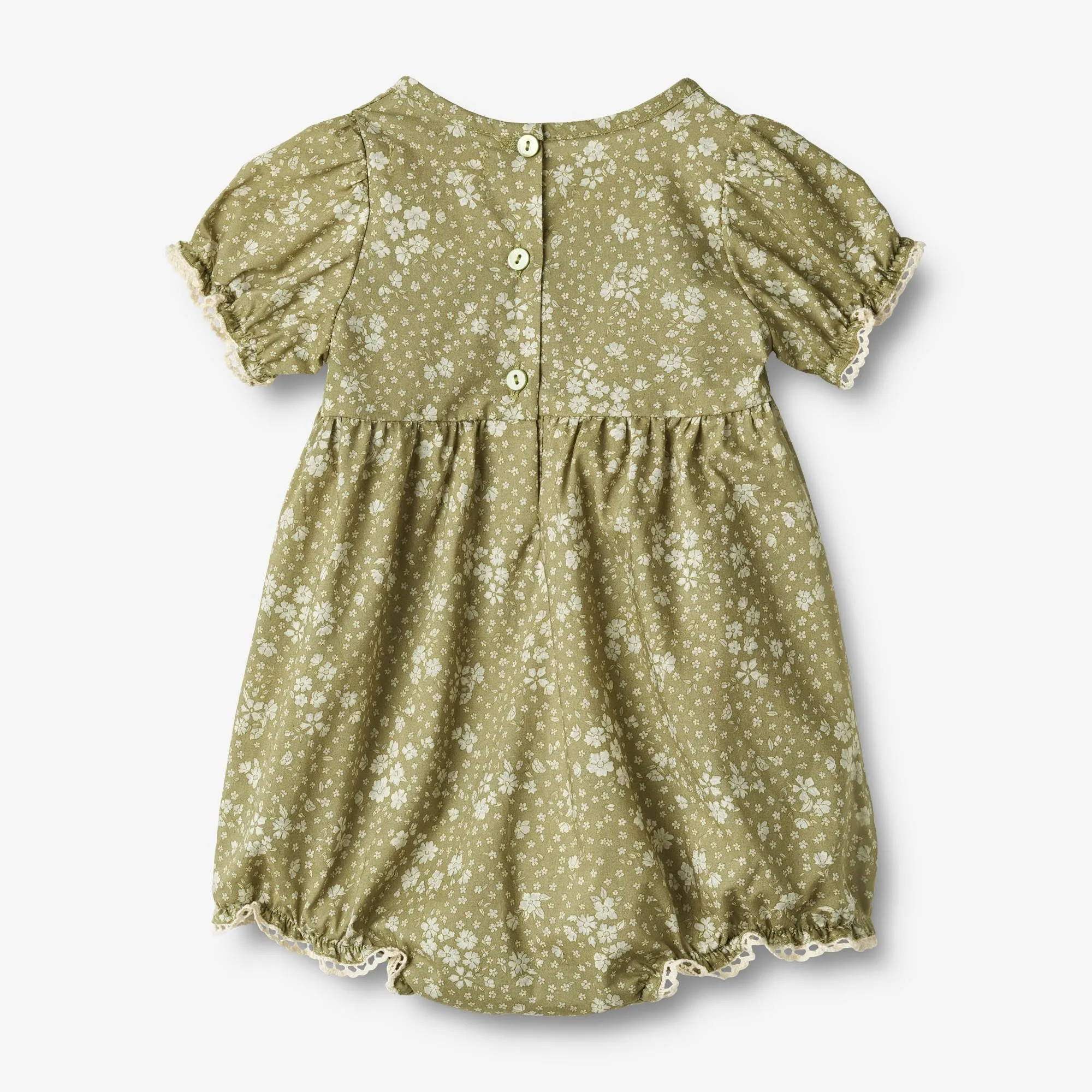 Romper Vigga - green flowers