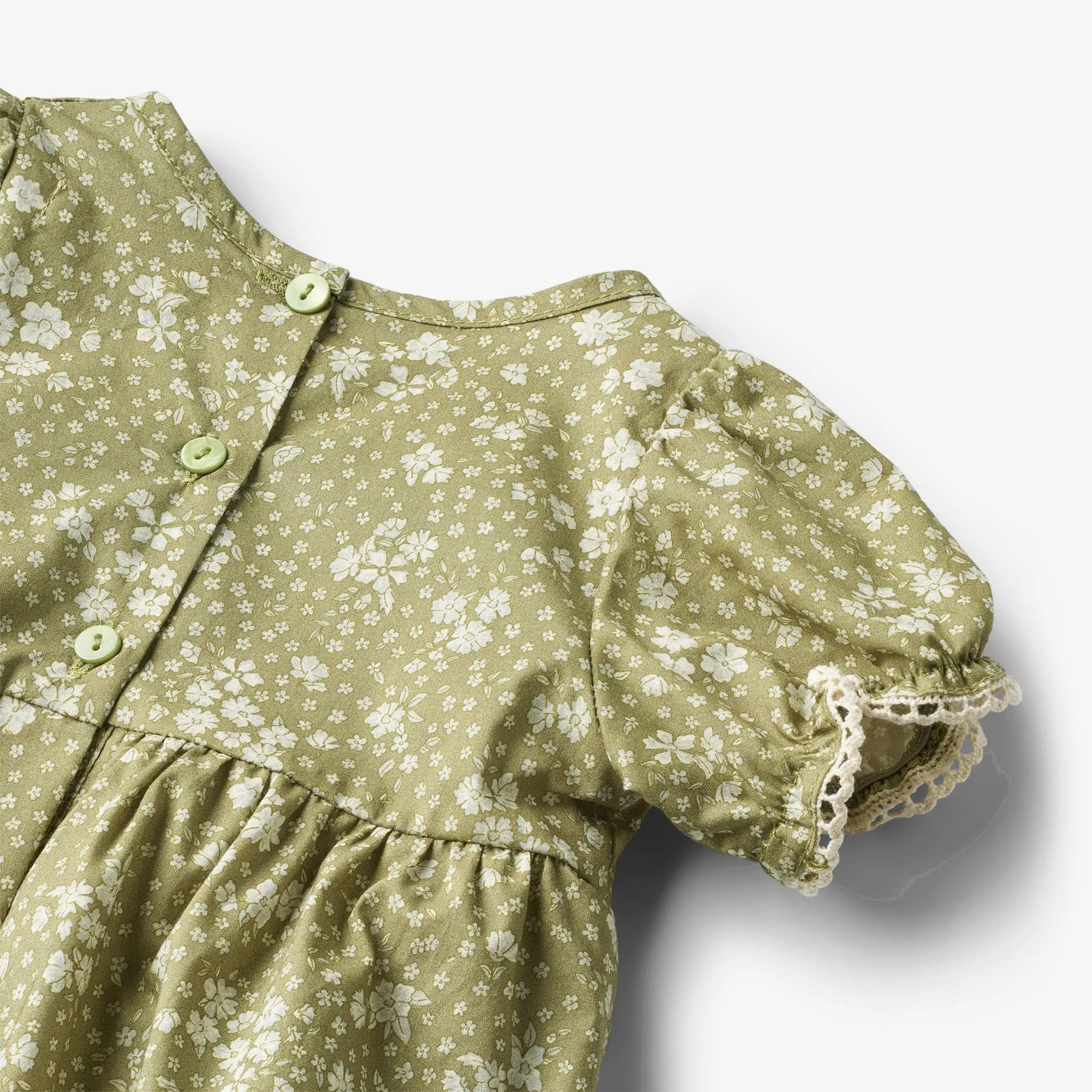 Romper Vigga - green flowers