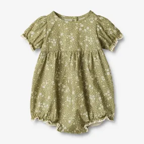 Romper Vigga - green flowers