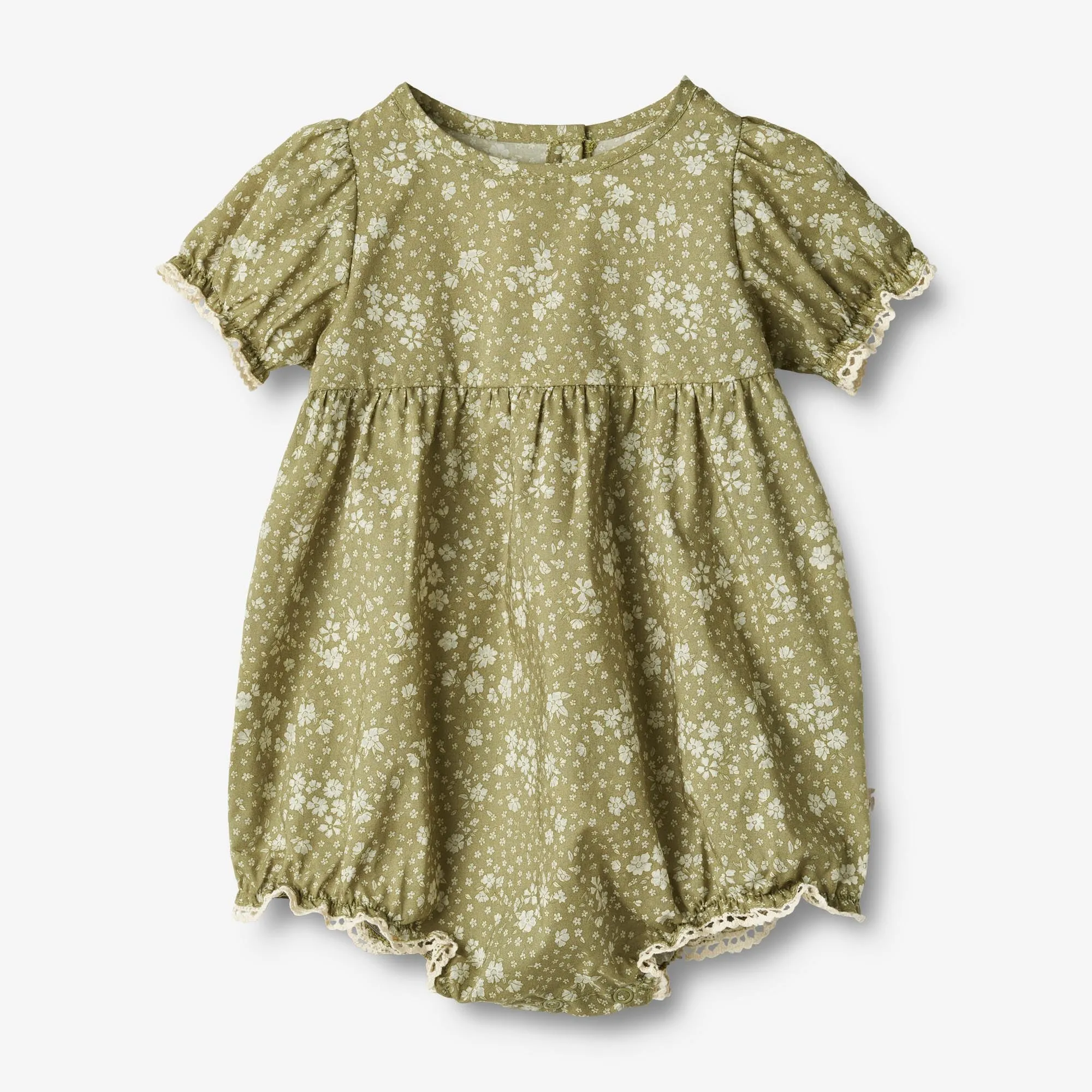 Romper Vigga - green flowers