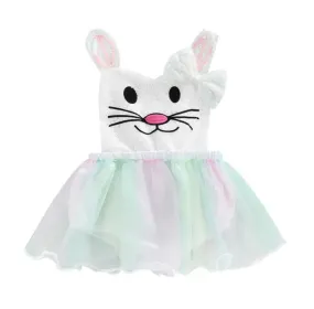 Sequin Bunny Romper Rainbow