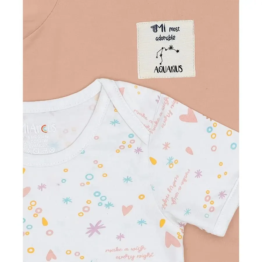 Showering Love Aquarius Unisex Onesie (Pack of 2)