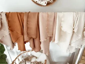 Soft Ribbed Swaddle Blanket