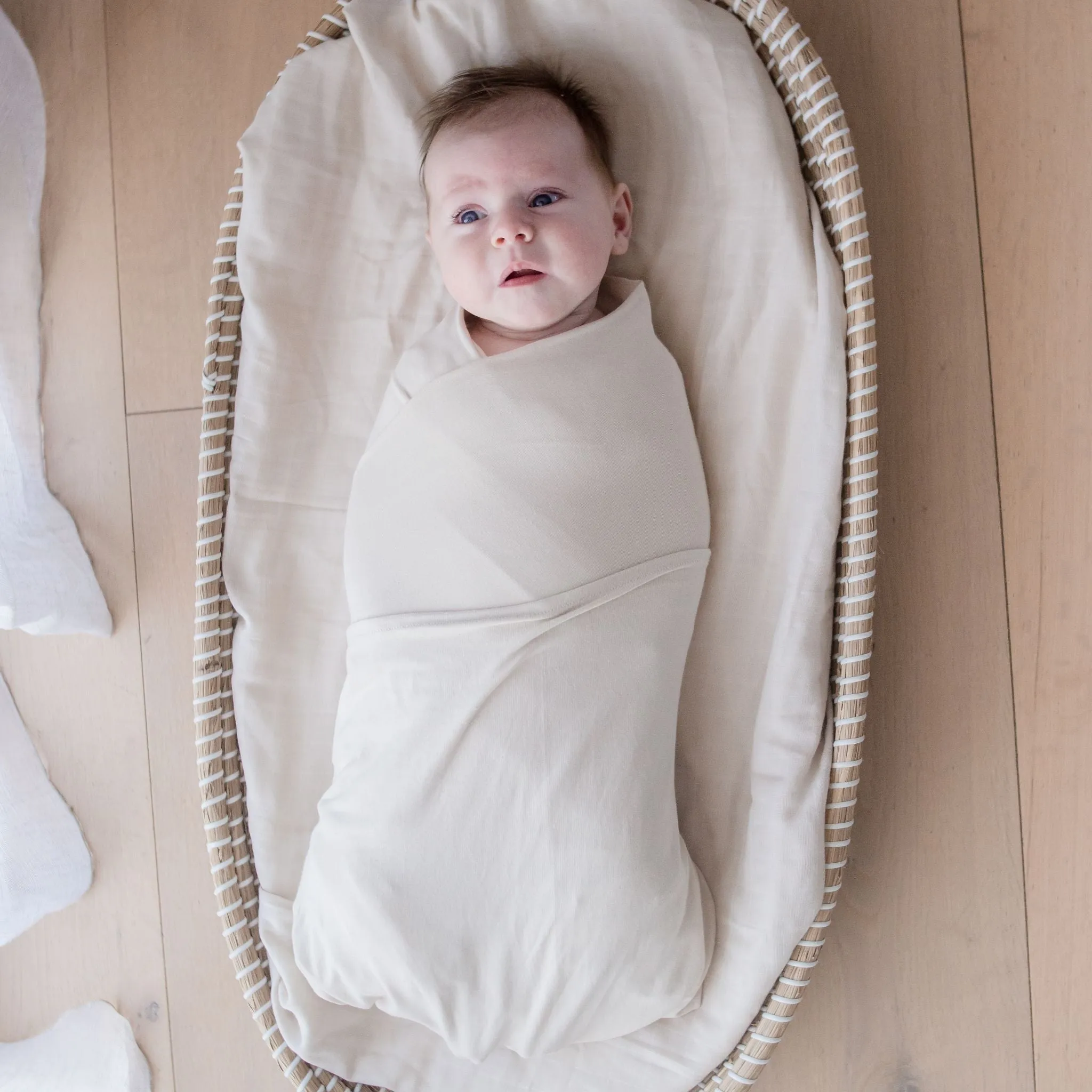 Stretchy Swaddle Baby Wrap - Oat