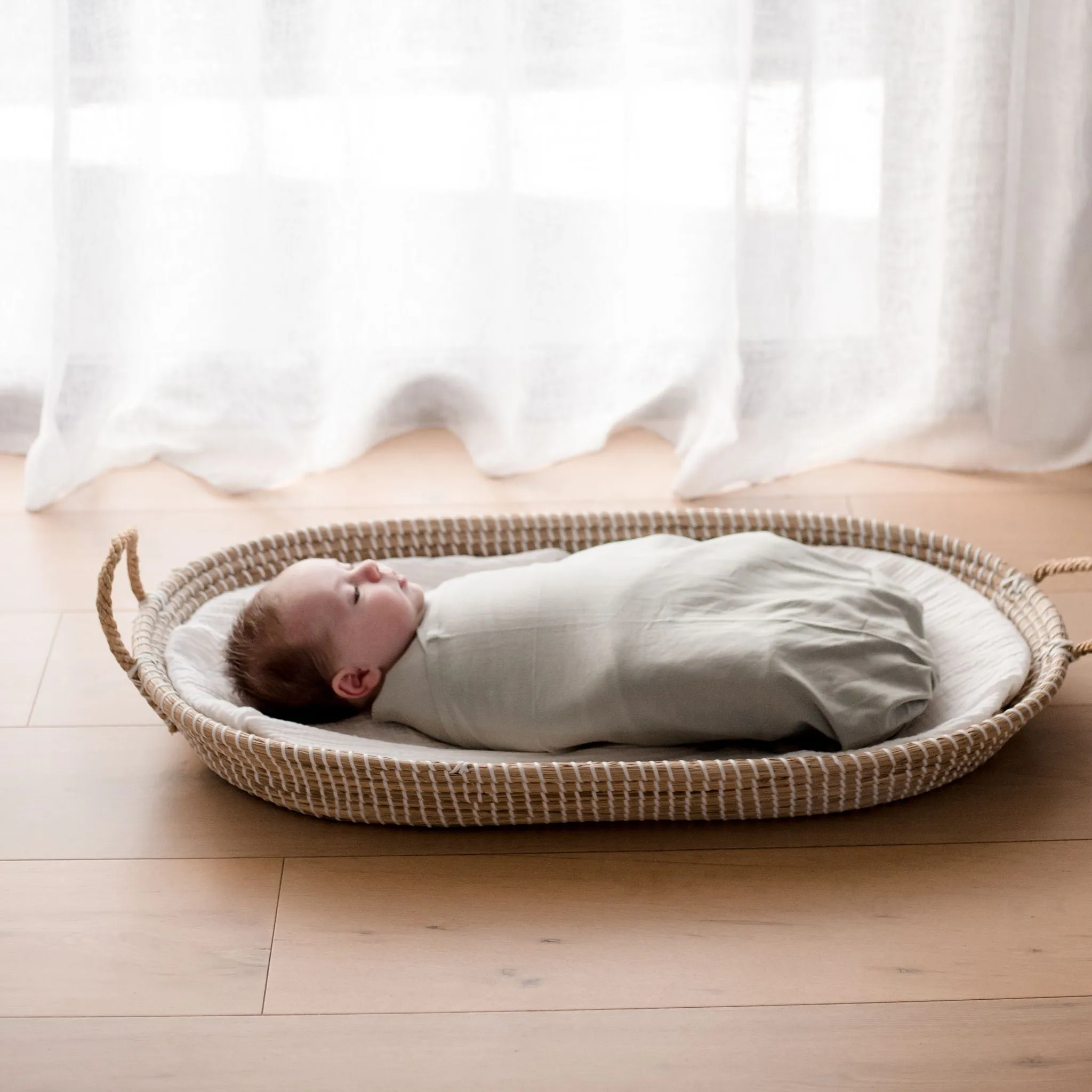 Stretchy Swaddle Baby Wrap - Sage Green