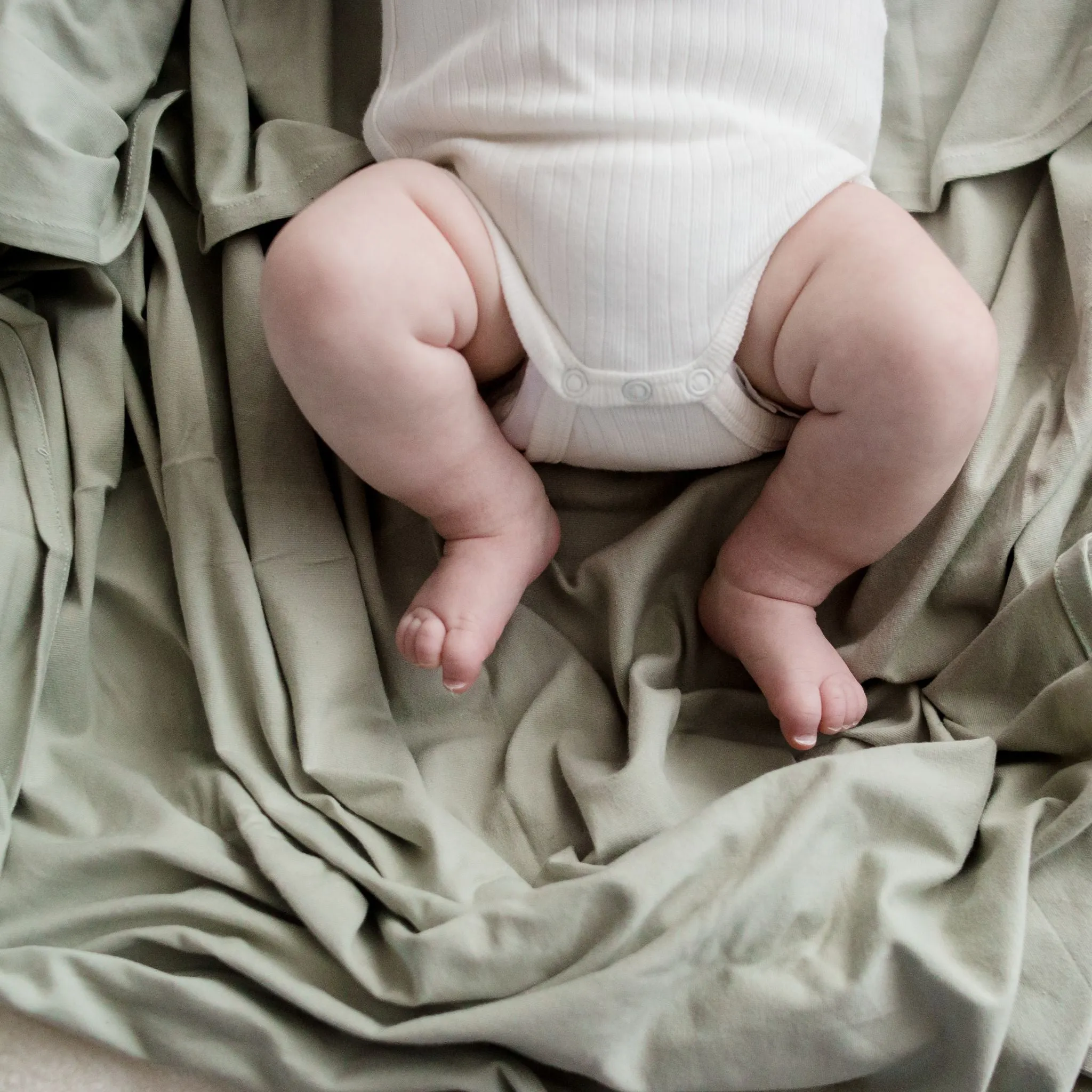 Stretchy Swaddle Baby Wrap - Sage Green