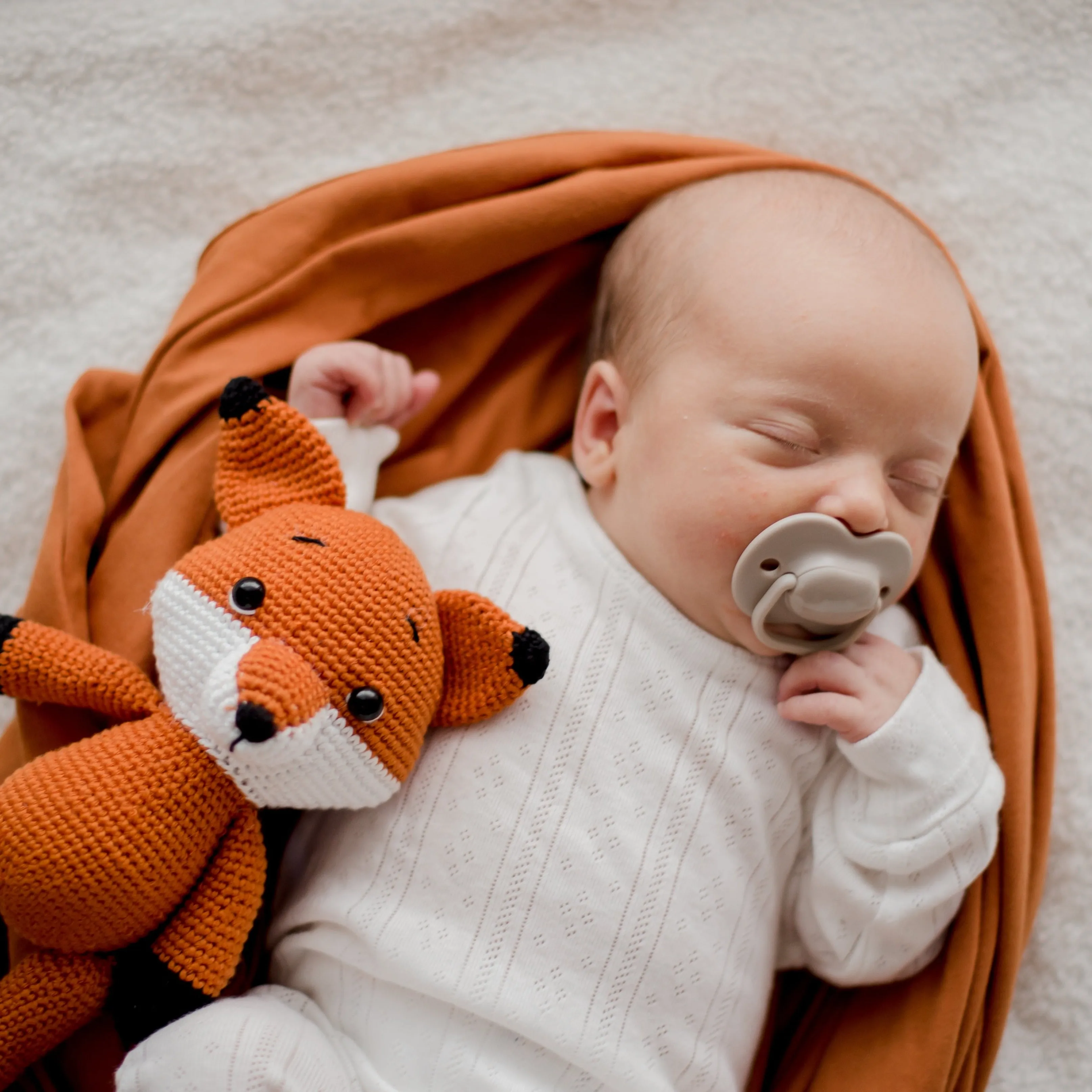 Stretchy Swaddle Baby Wrap - Savannah Rust