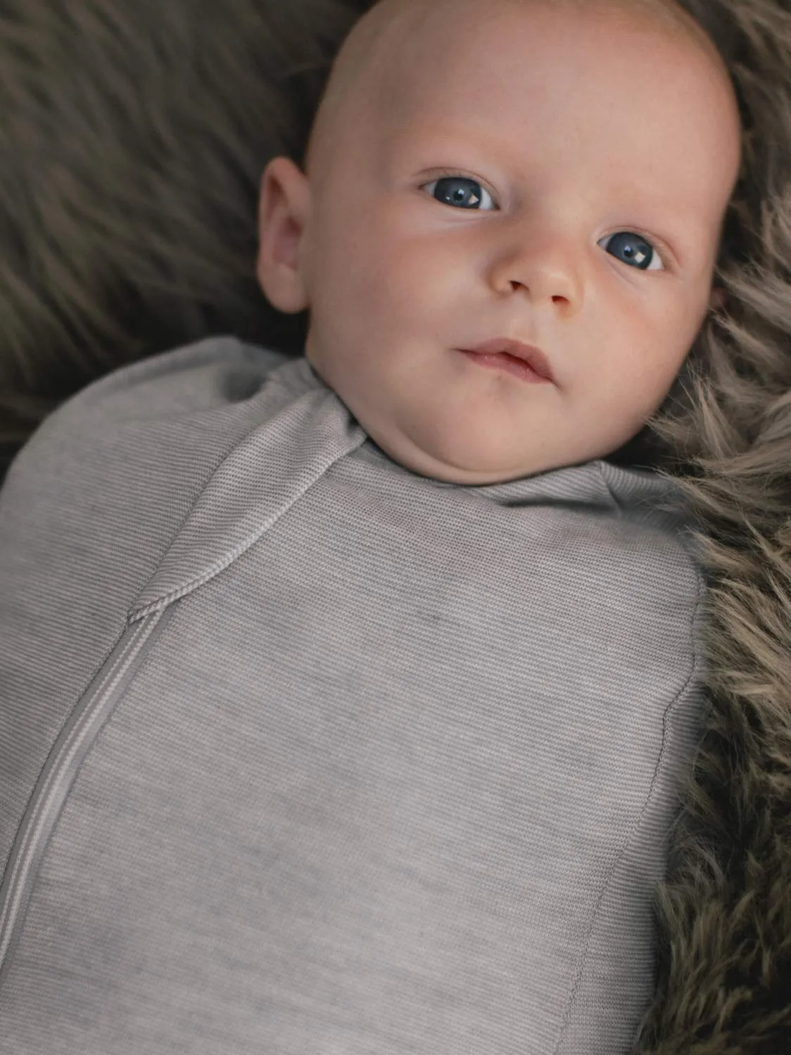 SuperSwaddle™ | Merino   Organic Cotton Baby Zip Swaddle