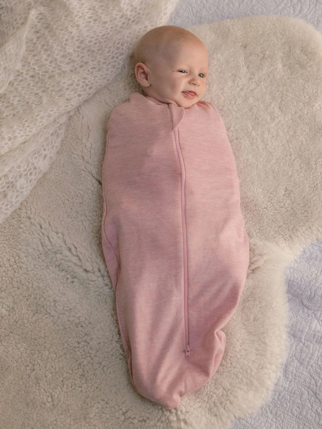 SuperSwaddle™ | Merino   Organic Cotton Baby Zip Swaddle