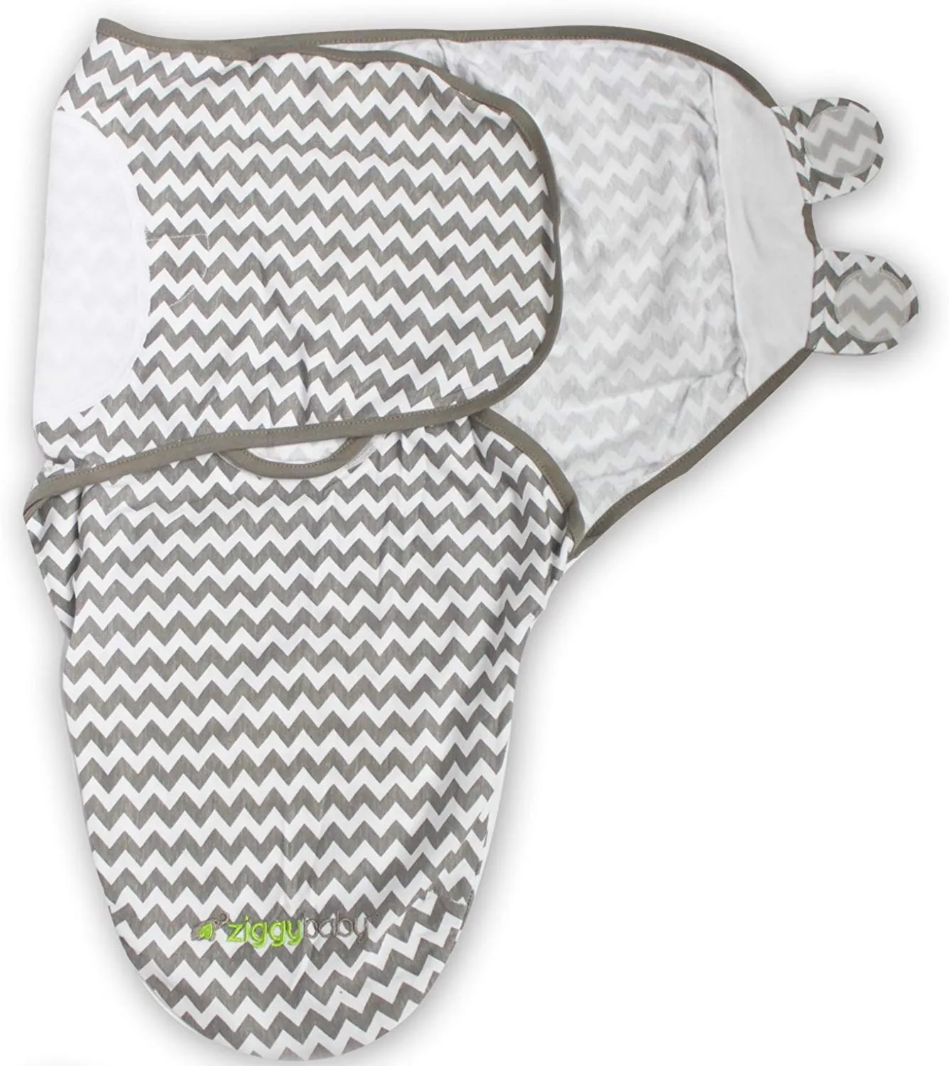 Swaddle Blanket, Adjustable Infant Baby Wrap, Soft Cotton in Ultra Grey