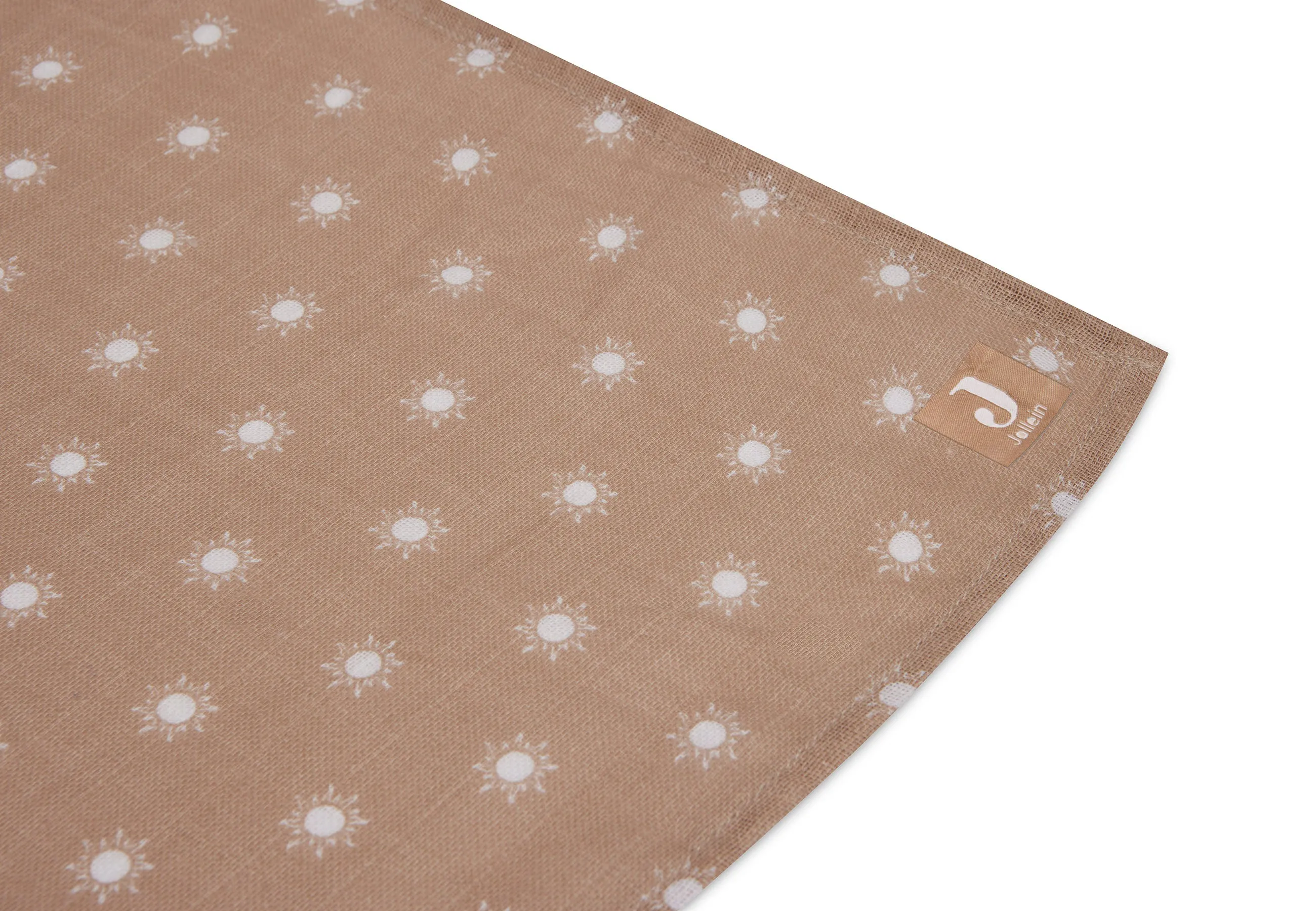 Swaddle Muslin 115x115cm Sun - Biscuit - GOTS