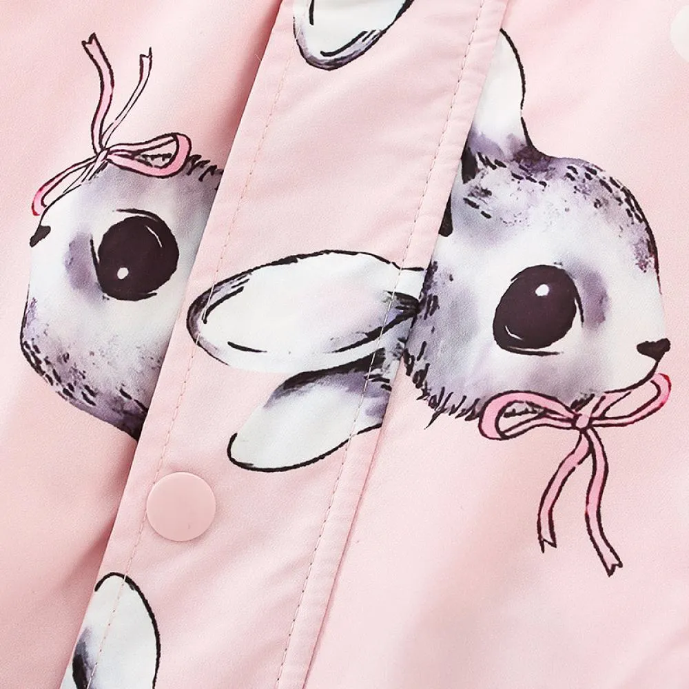Toddler Girls Jacket Spring Autumn Zip Shirt Cotton Long Sleeve Hooded Cardigan Girls Top Wholesale