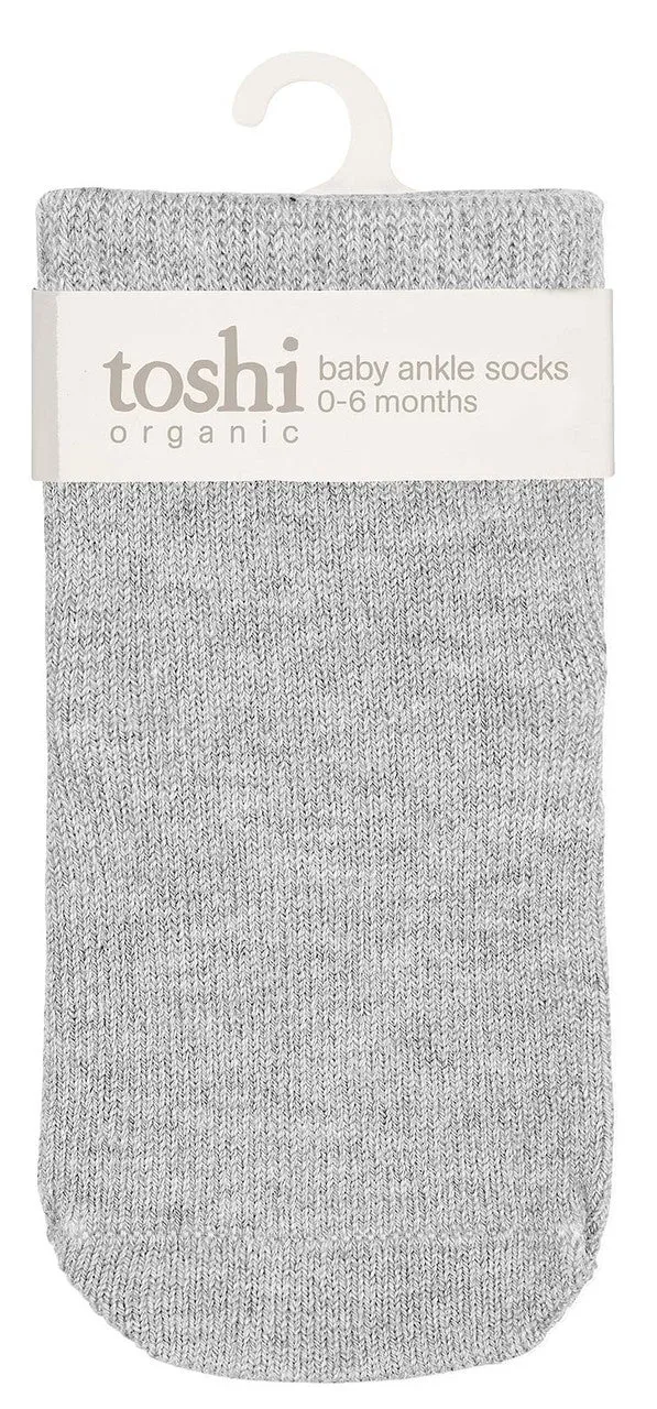 Toshi Ankle Sock - Ash