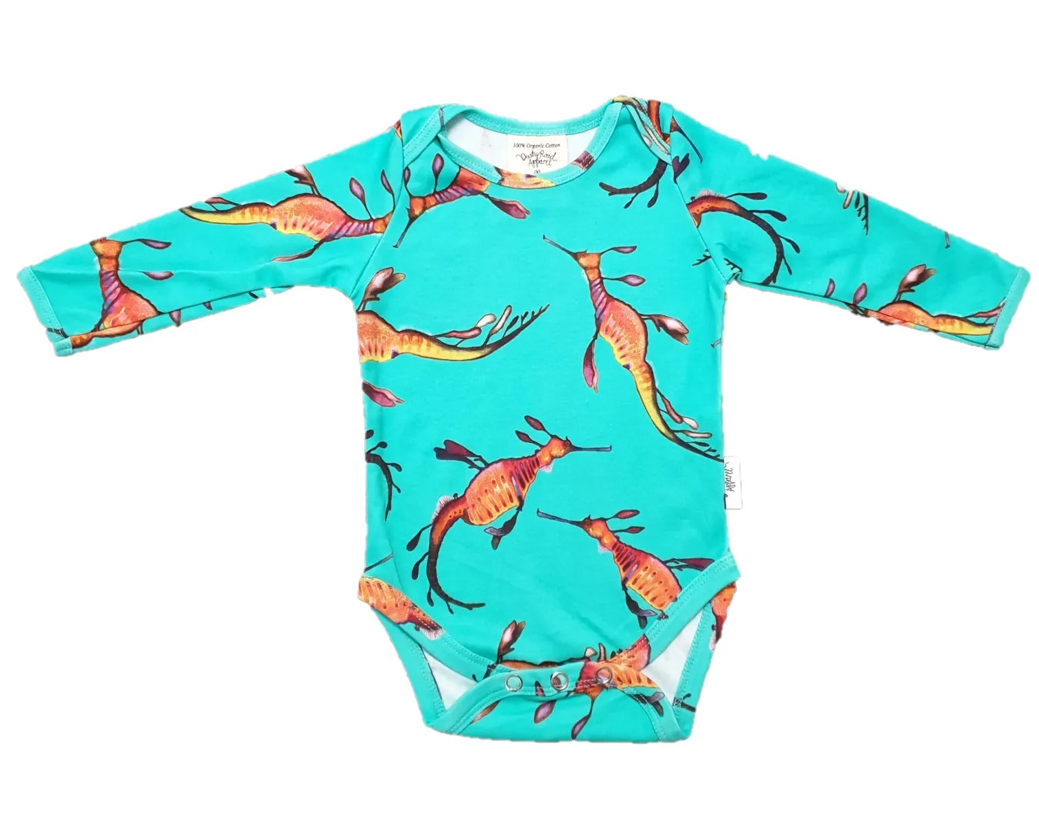 Weedy Sea Dragon | Organic Cotton Bodysuit | Long Sleeve | 000 - 1