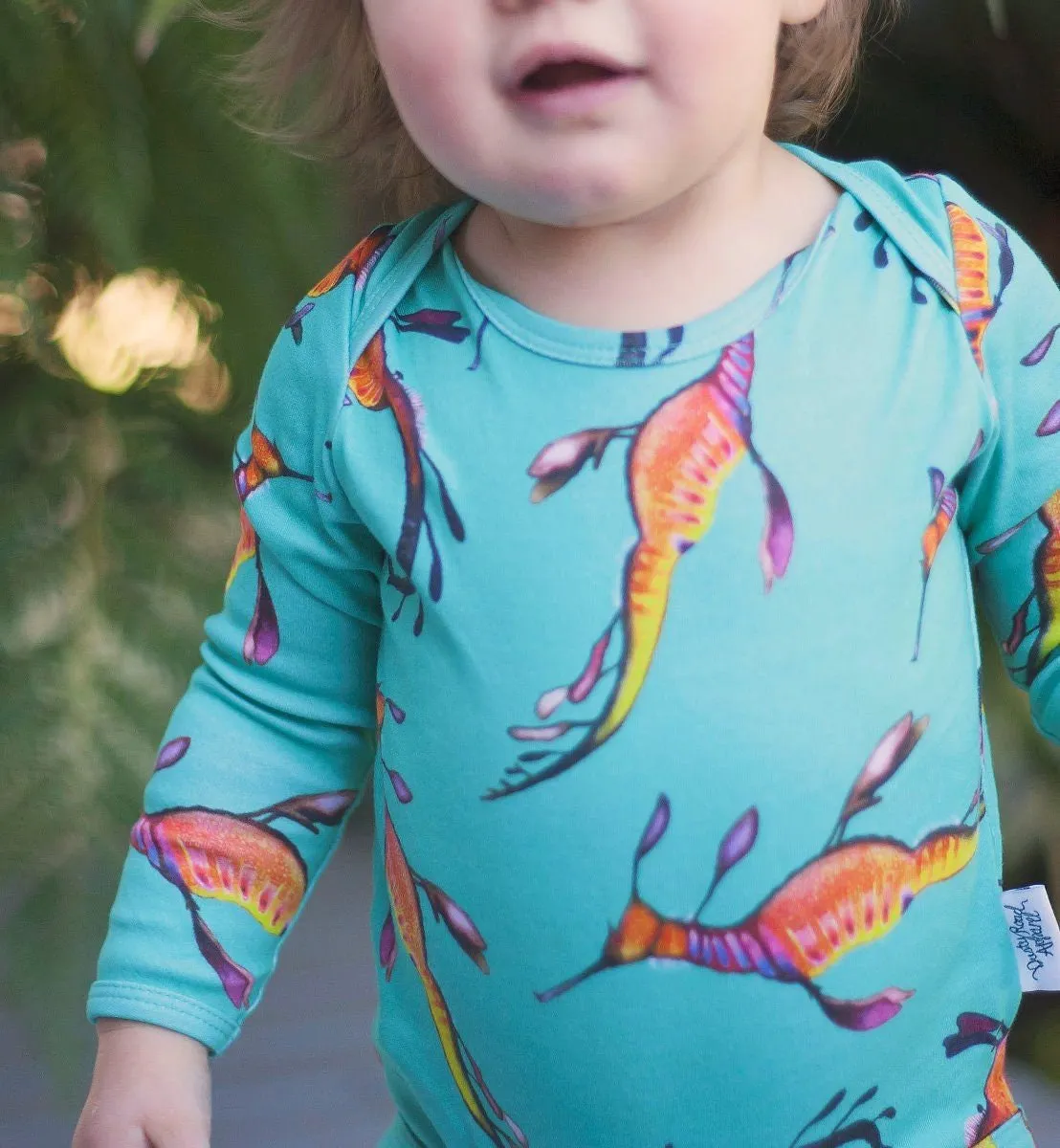 Weedy Sea Dragon | Organic Cotton Bodysuit | Long Sleeve | 000 - 1