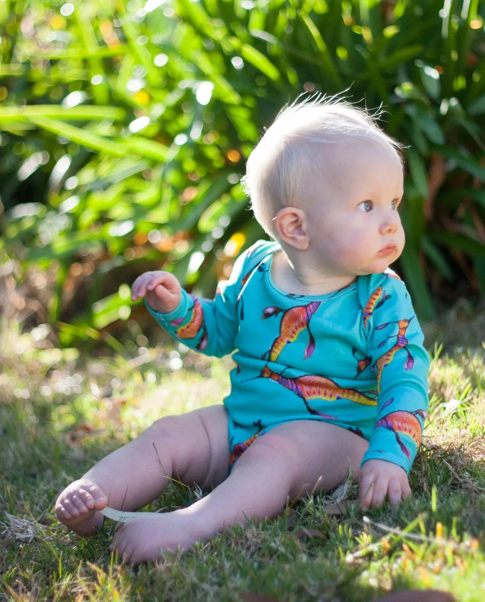 Weedy Sea Dragon | Organic Cotton Bodysuit | Long Sleeve | 000 - 1