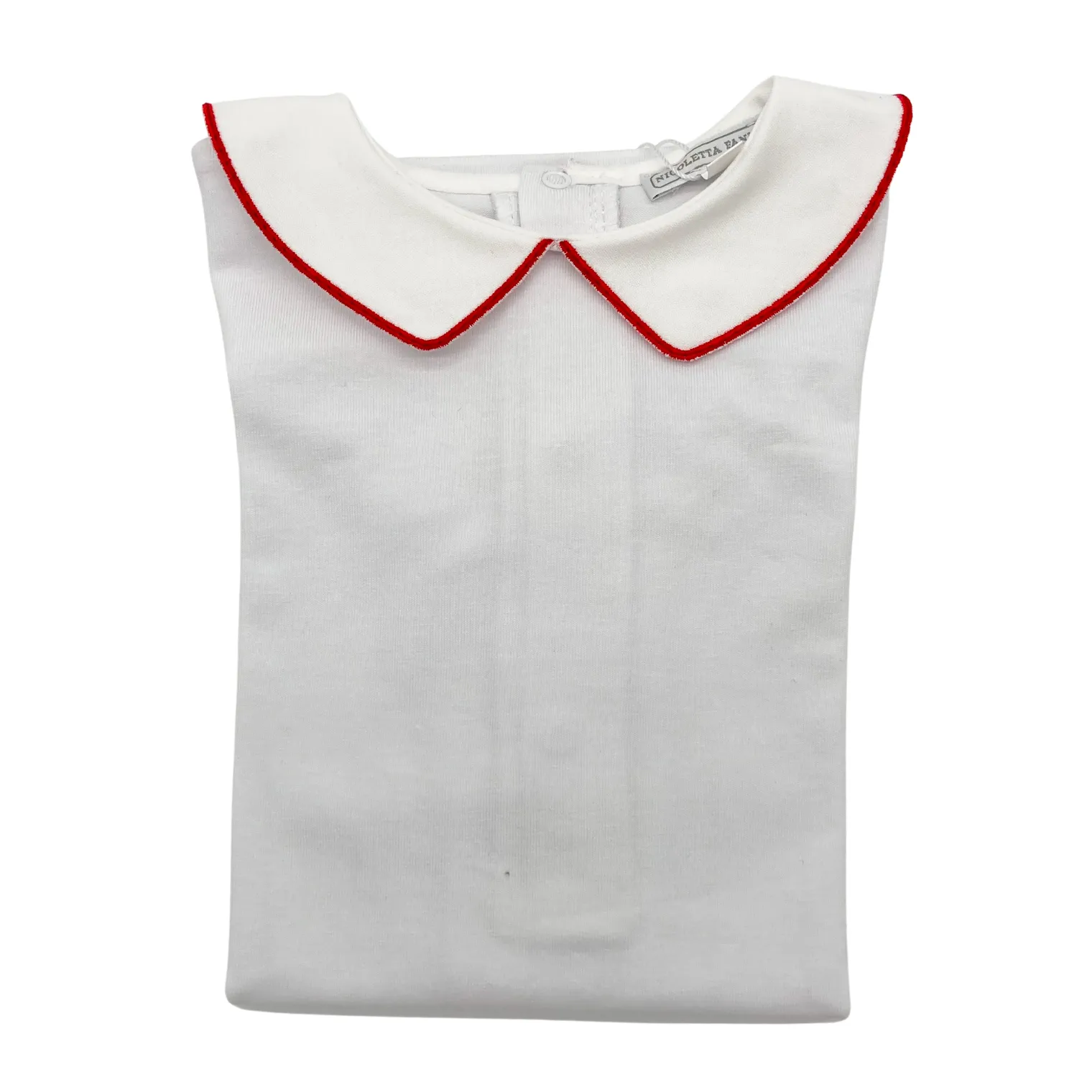 White Cotton Body with Trimmed Collar - Charlie