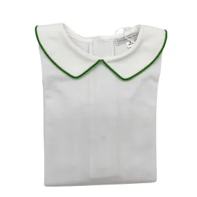 White Cotton Body with Trimmed Collar - Charlie