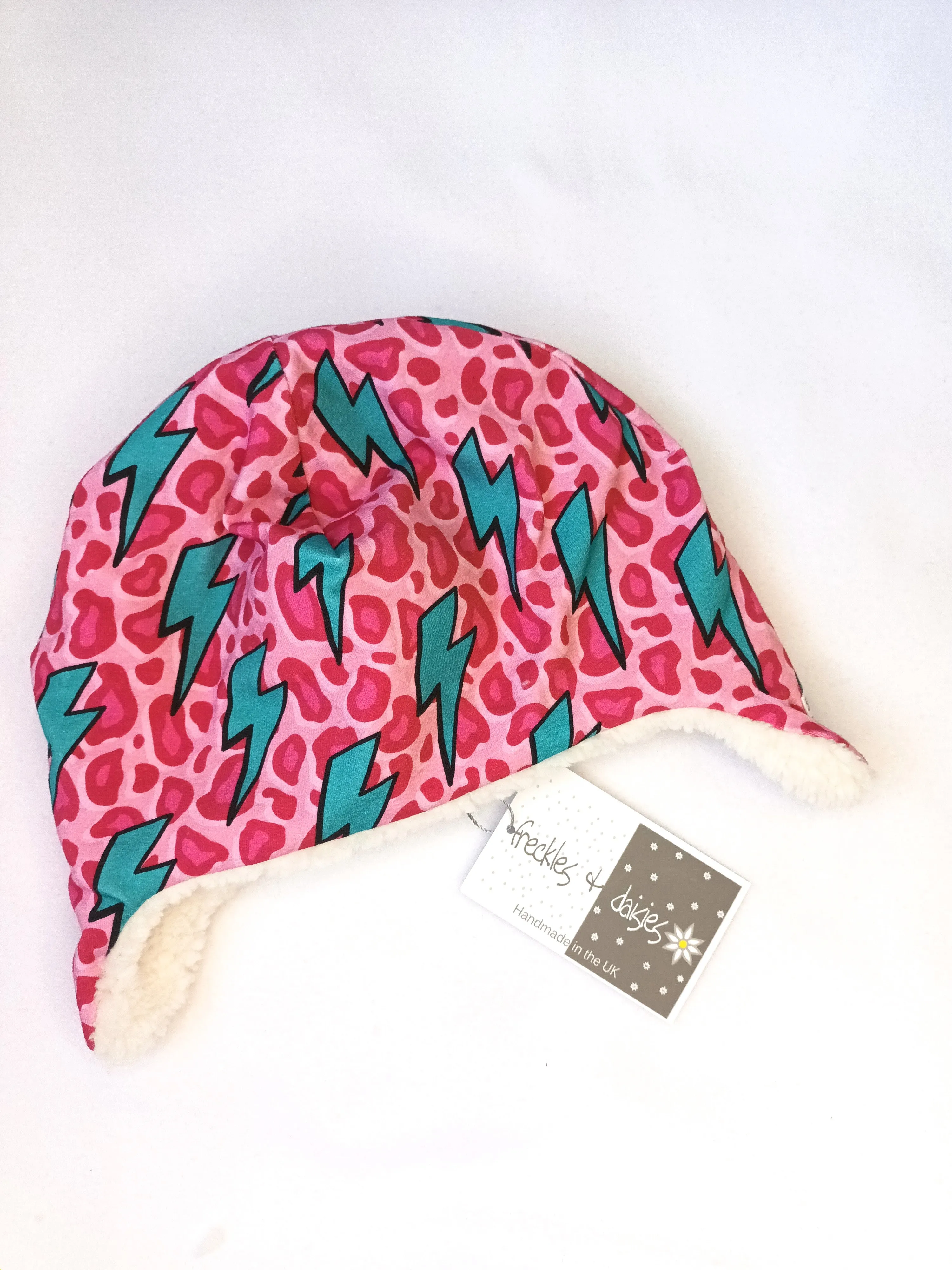 Ziggy Bolt Pink Trapper Hat